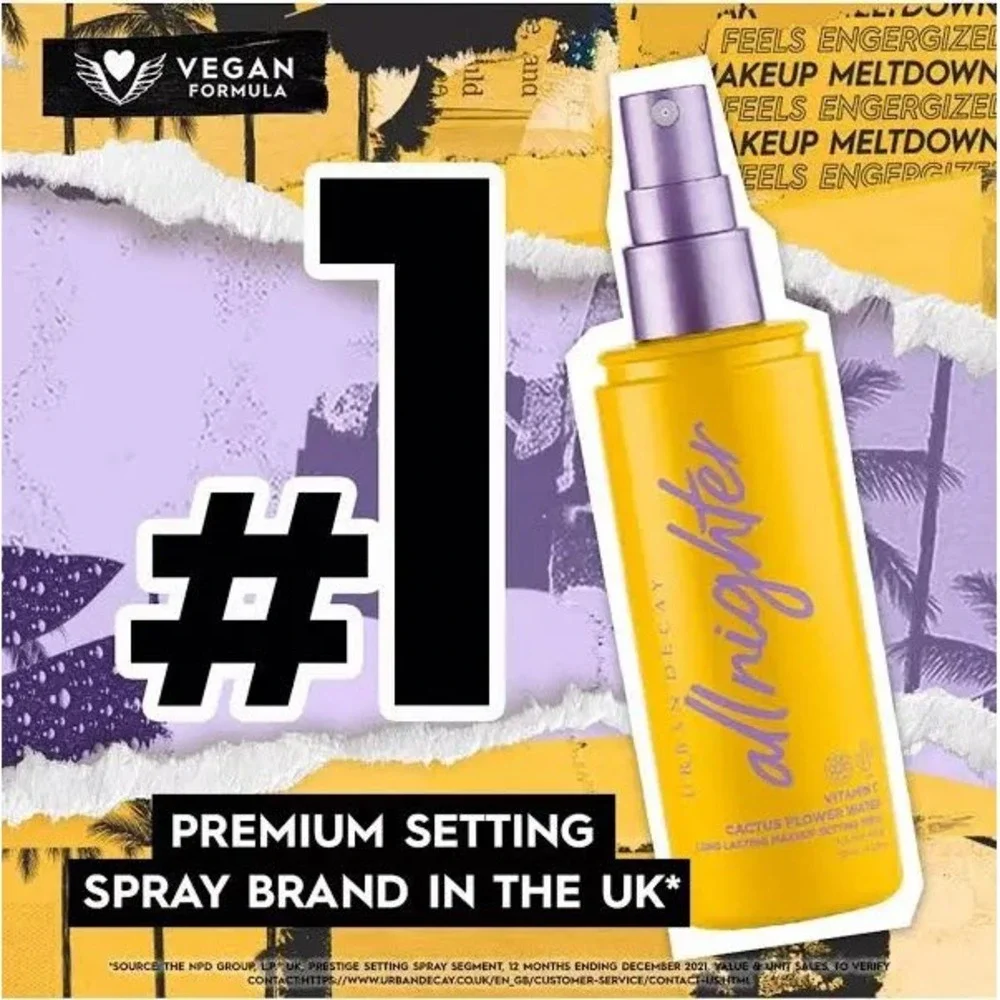 NEW Urban Decay All Nighter Vitamin C Setting Makeup Spray 15ml 0.5oz